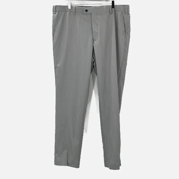 The Savile Row Hoxton Flat Front Suit Pants in Medium Gray - NWOT -Size 40 Waist - Picture 1 of 5
